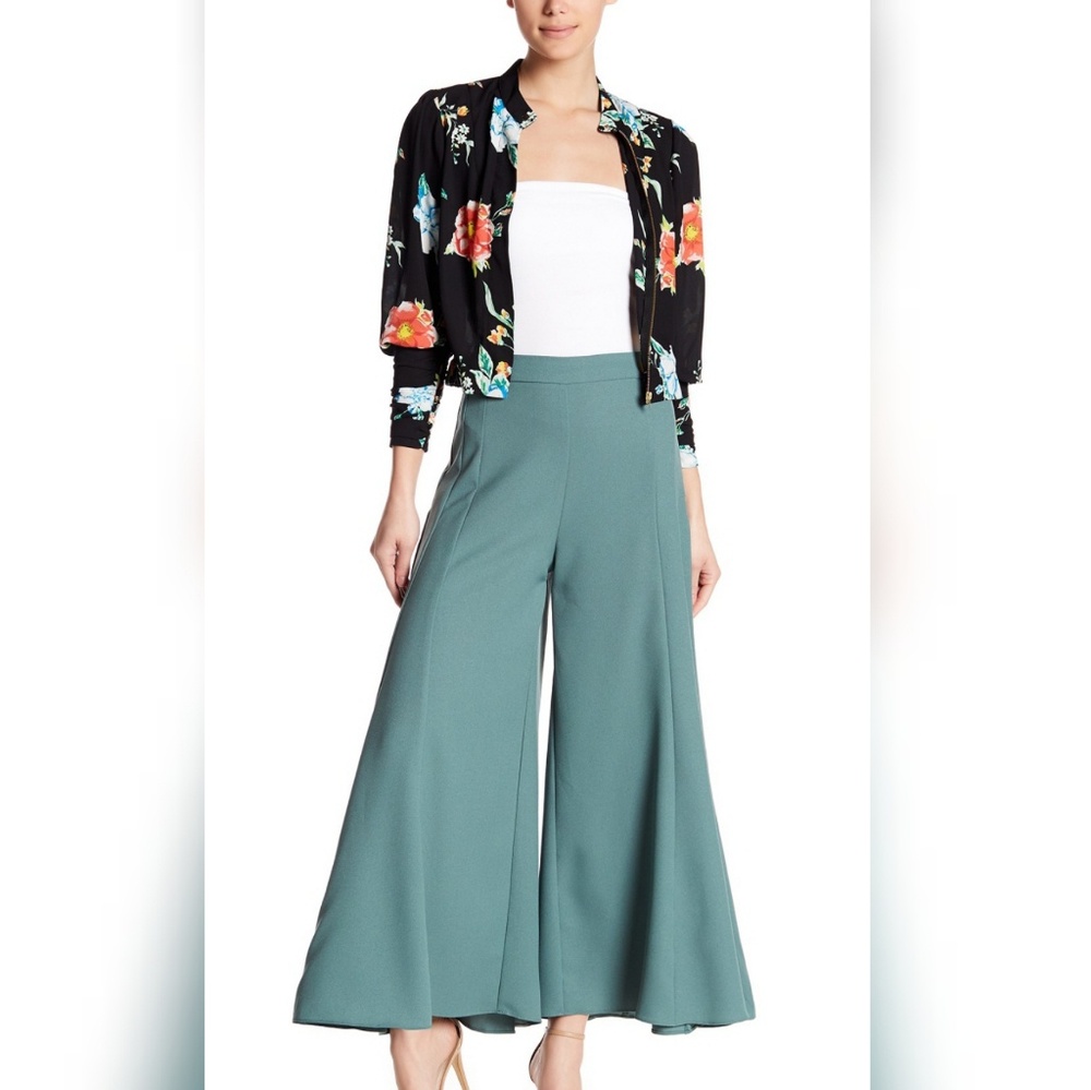 Teal Wide Leg Pant